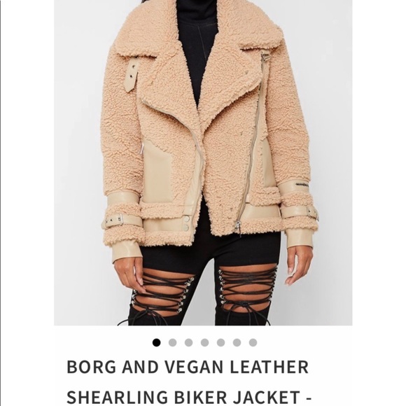 Vegan Leather fur jacket - Picture 2 of 7